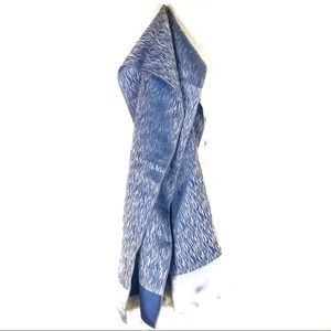 Vintage blue and white scarf